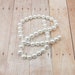 8mm Glass Pearls - Snow White - 50 pieces