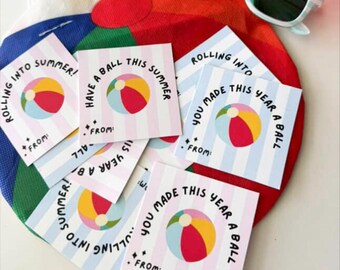 Classmate Gift Tag Summer Break, End of Year Tag, End of School Tag, Last Day of School, Summer Gift School, Digital Download Gift Tag