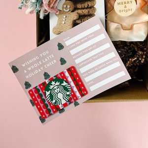 Lehrer Geschenkkartenhalter - Füllen Sie die leere Weihnachtskarte für Lehrer aus - Ein personalisiertes Lehrer Feiertagsgeschenk!