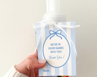 Teacher Gift Tags Printable – Soap Teacher Treat Tags, Teacher Appreciation, Thank You Teacher, Appreciation Week, Teacher Gift Idea