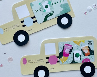 Incontra l'insegnante - Regalo di ritorno a scuola: porta buoni regalo per caffè, regalo di benvenuto, regalo semplice per l'insegnante, stampabile per il primo giorno di scuola.