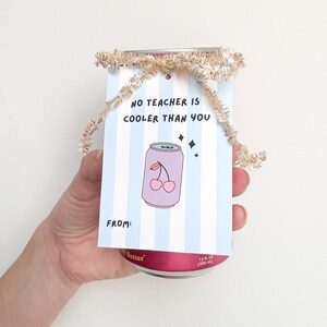 Printable Teacher Gift Tag | Appreciation Day Soda Gift Tag | Cooler ...