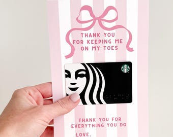 Dance Teacher Gift Card Holder I Dance Recital Gifts I Customizable Recital Printable Gift Card Holder for Ballet Teacher I Tutu Sweet