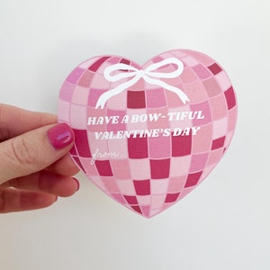 Bogen-Valentinstagskarten | Druckbare Valentinstag Illustration | Girly Valentinstag | DIY Valentinstag | Non Candy Valentines für die Schule - EDITIERBAR