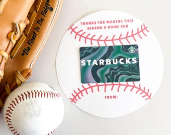 Baseball Coaches Gifts Printable, Baseball Coach Gift Card Holder, End of Season Gift, DIY Assistant Coach Gift, Coach Appreciation Idea