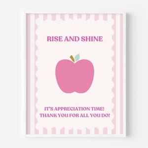 Breakfast Sign Bundle, Thank You Food Signs, Staff Gratitude Breakfast Table Decor, Appreciation Week, Printable 8x10 Signs for Breakfast