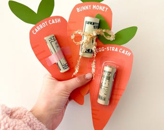 Moneyholder Easter Basket Stuffer for Teens, Easter Money Holder Printable, Easter Cash Gift Holder, Holiday Cash Holder, Tween Easter Gift