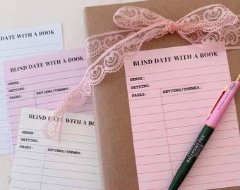 Blind Date with a Book Printable Library Card – Pick a Genre Book Exchange – Surprise Book Gift Idea – Mystery Book - library book– EDITABLE