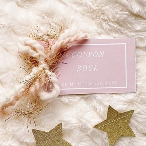 Carnet de coupons Saint-Valentin pour enfants, Saint-Valentin imprimable personnalisable, cadeau Saint-Valentin pour enfants, carnet de coupons amour