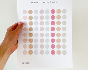 Book Reading Log for Kids – Summer Reading Chart, Reading Checklist, Kids Reading Tracker, Reading Challenge, Reward Chart Printable