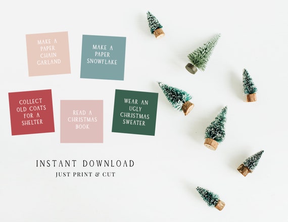 Christmas Advent Activities Cards Advent Calendar Advent