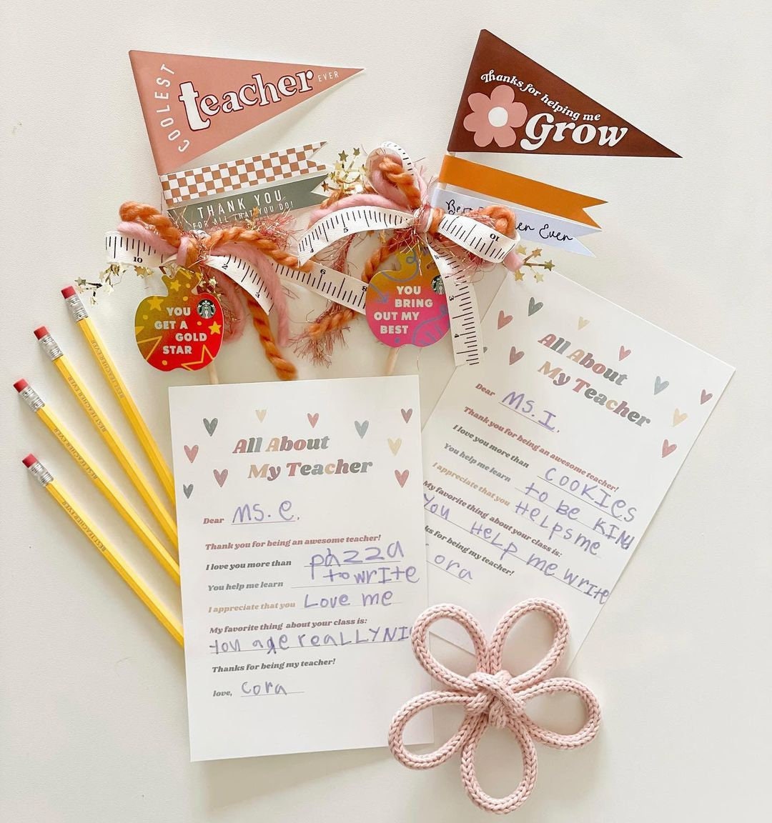 All About My Teacher Printable Perfect for Teacher Christmas Gift From ...