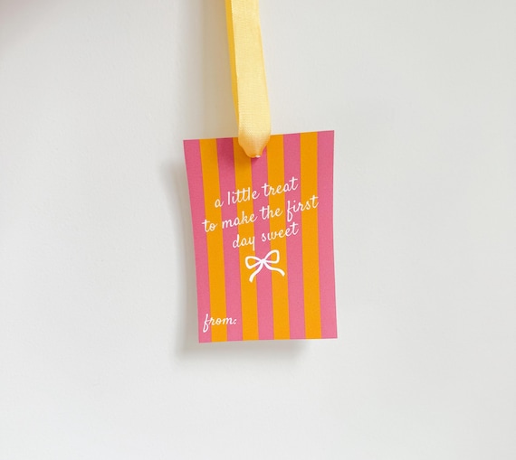 Back to School Tag Printable | Teacher Gift Tag | Sweet Treat Tag | Welcome Back Tags | 1st Day School Gift | Teacher Cookie Tags