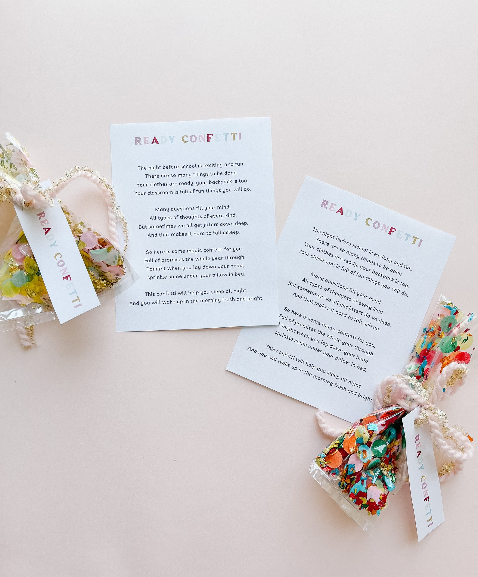 Printable Ready Confetti Back to School Tradition for Kids - Etsy