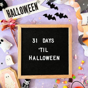 Halloween Calendar Printable for Kids – DIY Halloween Countdown, Halloween Garland, Halloween Activity, Halloween Decoration Craft PRINTABLE image 4