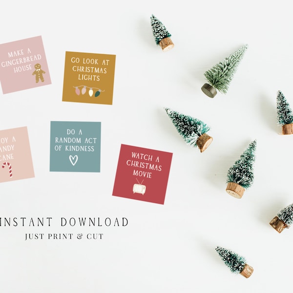 Christmas Advent Calendar Printable, The perfect holiday tradition for kids and family