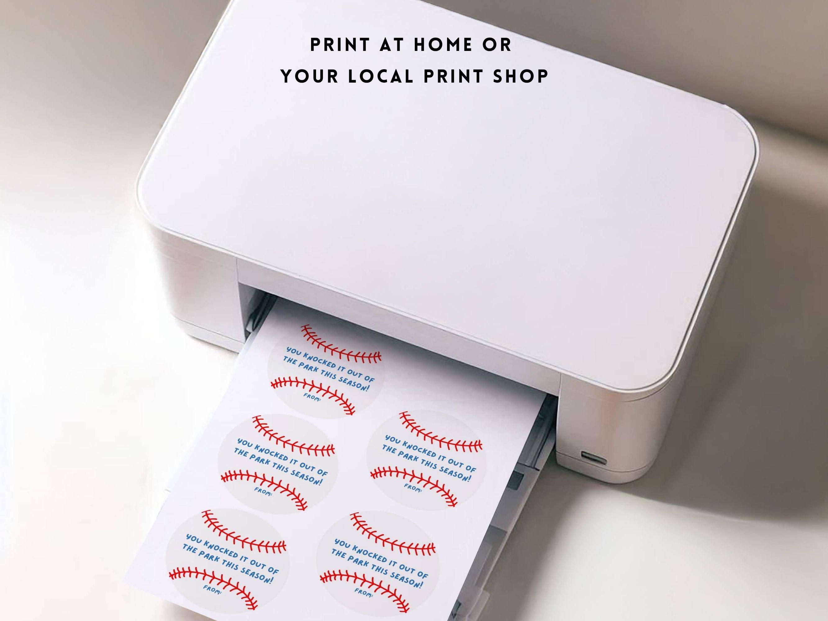 Baseball Tag Printable, Baseball Favor Tags, Baseball Gift Tags ...
