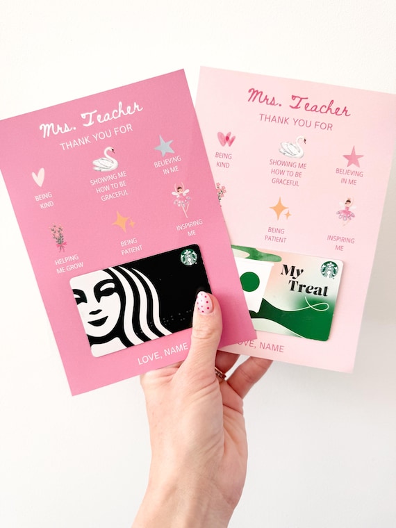 Gift Card Holder Dance Teacher Gift, Ballet Teacher Thank You, Dance Recital Gift, Dance Teacher Card, Gift Tags Dance, Printable Coach Gift