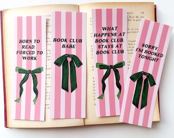 Book Club Bookmark Printable, Book Lover Gift, Cute Bookmark for Her, Club Book Gift, Book Lovers Club Book Mark, Bookish Gift for friends