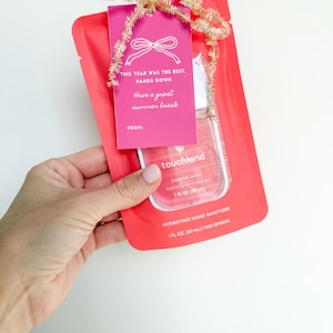 Étiquette-cadeau de désinfectant pour les mains pour professeur, imprimable, cadeau de fin d'année pour professeur, cadeau d'été mignon pour professeur, idée cadeau de fin d'année scolaire