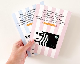 Back to School Coffee Gift Card Holder I First Day of School DIY Teacher Gift I Meet the Teacher Gift Idea I Printable Easy Teacher Gift