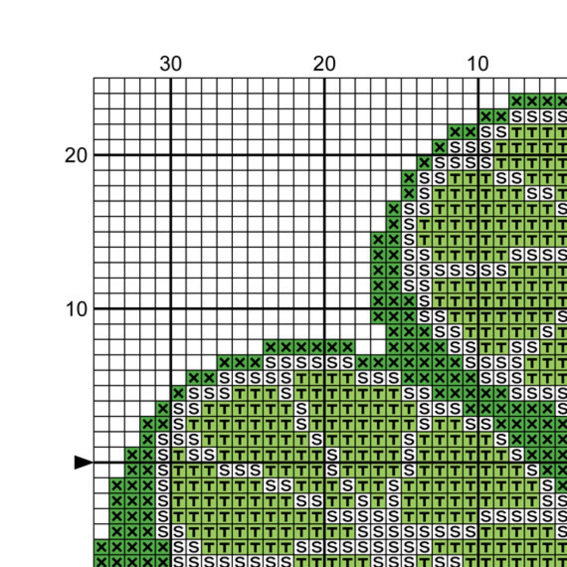 Instant download. Cross stitch pattern. Green Lime. Citrus Etsy