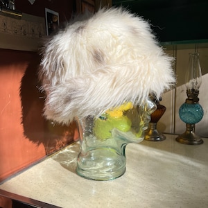 Vintage Faux Fur Hat Retro Cuffed Warm Winter Beanie