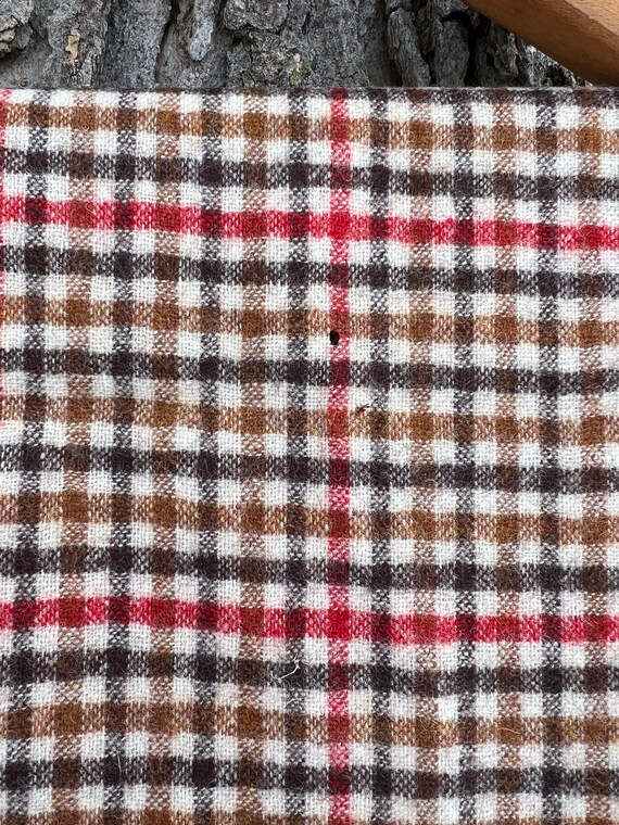 Vintage Deadstock Pendleton Plaid Wool Scarf - image 4