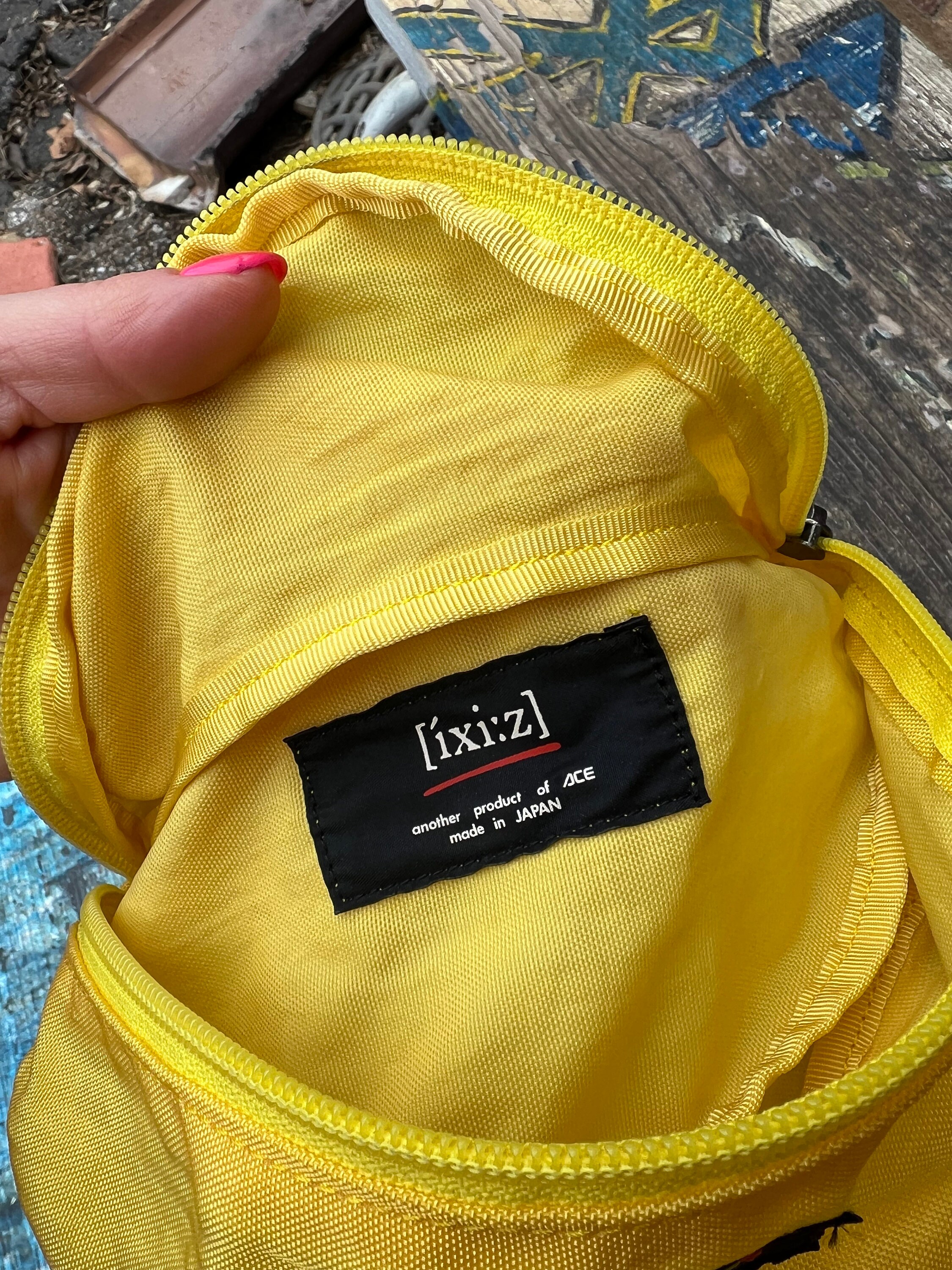 Ohana おまけ付き Vintage 80's Ixi:z Japanese Fanny Pack Belt Bag Yellow Retro