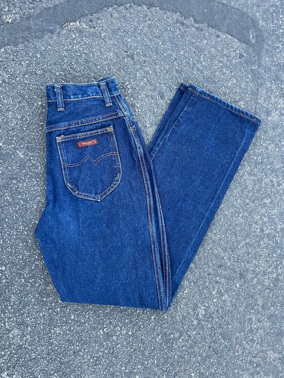 Vintage 70’s Wrangler Dark Wash No Fault Jeans - image 1