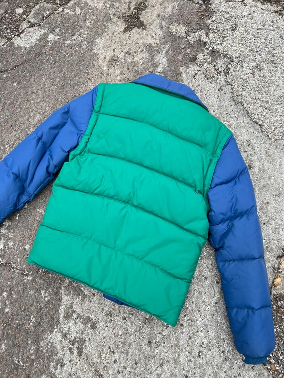 Vintage Puffy Coat Reversible Retro Vest Puffer J… - image 4