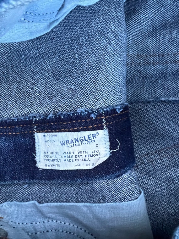 Vintage 70’s Wrangler Dark Wash No Fault Jeans - image 9