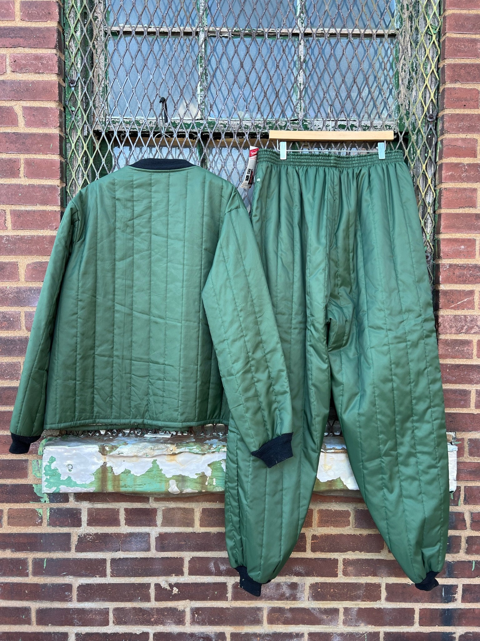 Vintage 70's Puffer Set Pants & Jacket Nylon Ski Coat Puffy Vintage 70's Puffer Set Pants & Jacket Nylon Ski Coat Puffy