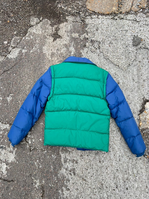 Vintage Puffy Coat Reversible Retro Vest Puffer J… - image 2