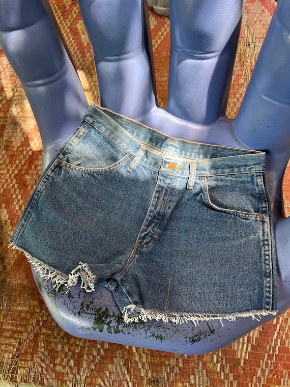 Vintage Cut Off Shorts Rustler Brand Size 32” Medi