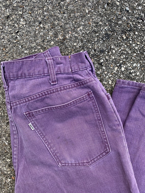 Vintage Levis Size 28 Bell Bottoms Purple Denim Wh