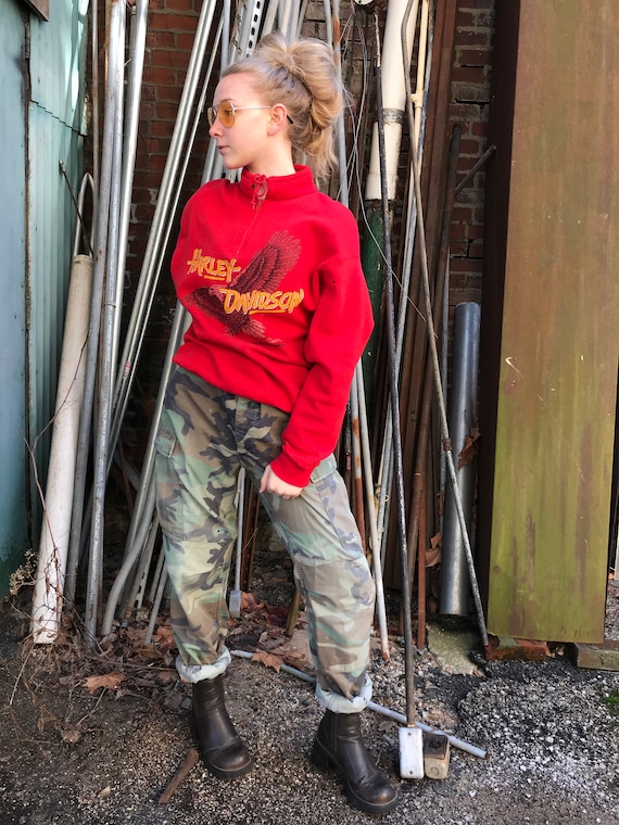 harley davidson half zip sweatshirt