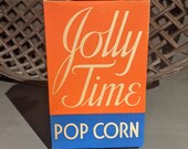 Small Vintage 1939 Jolly Time Pop Corn Box- Old - Original American Pop Corn Sioux City, IA
