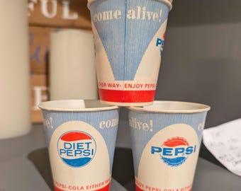 ペプシ使い捨て紙コップ - Etsy 日本