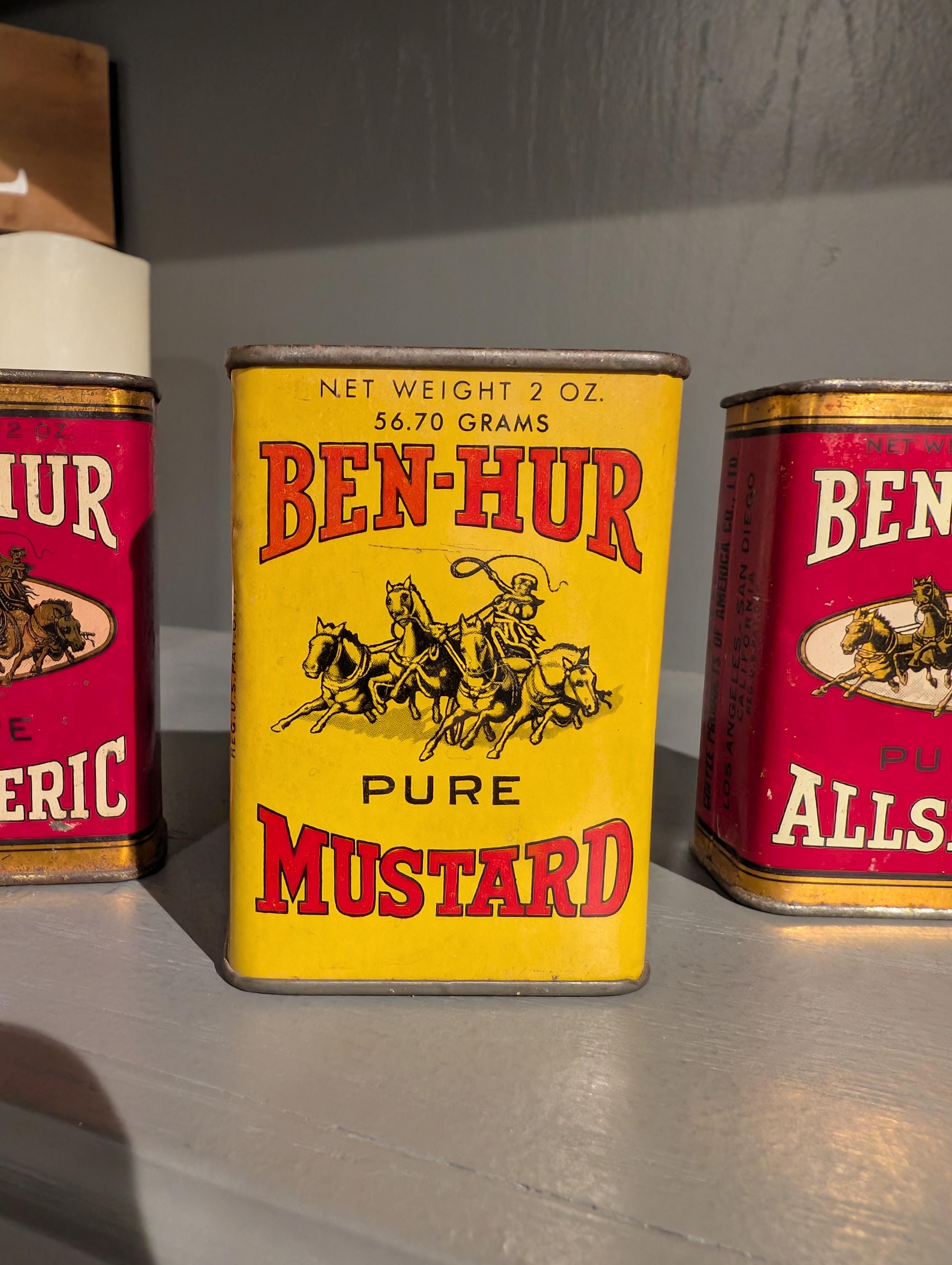 Old & Original Ben-hur Spices Metal Spice Tin - Los Angeles CHOICE