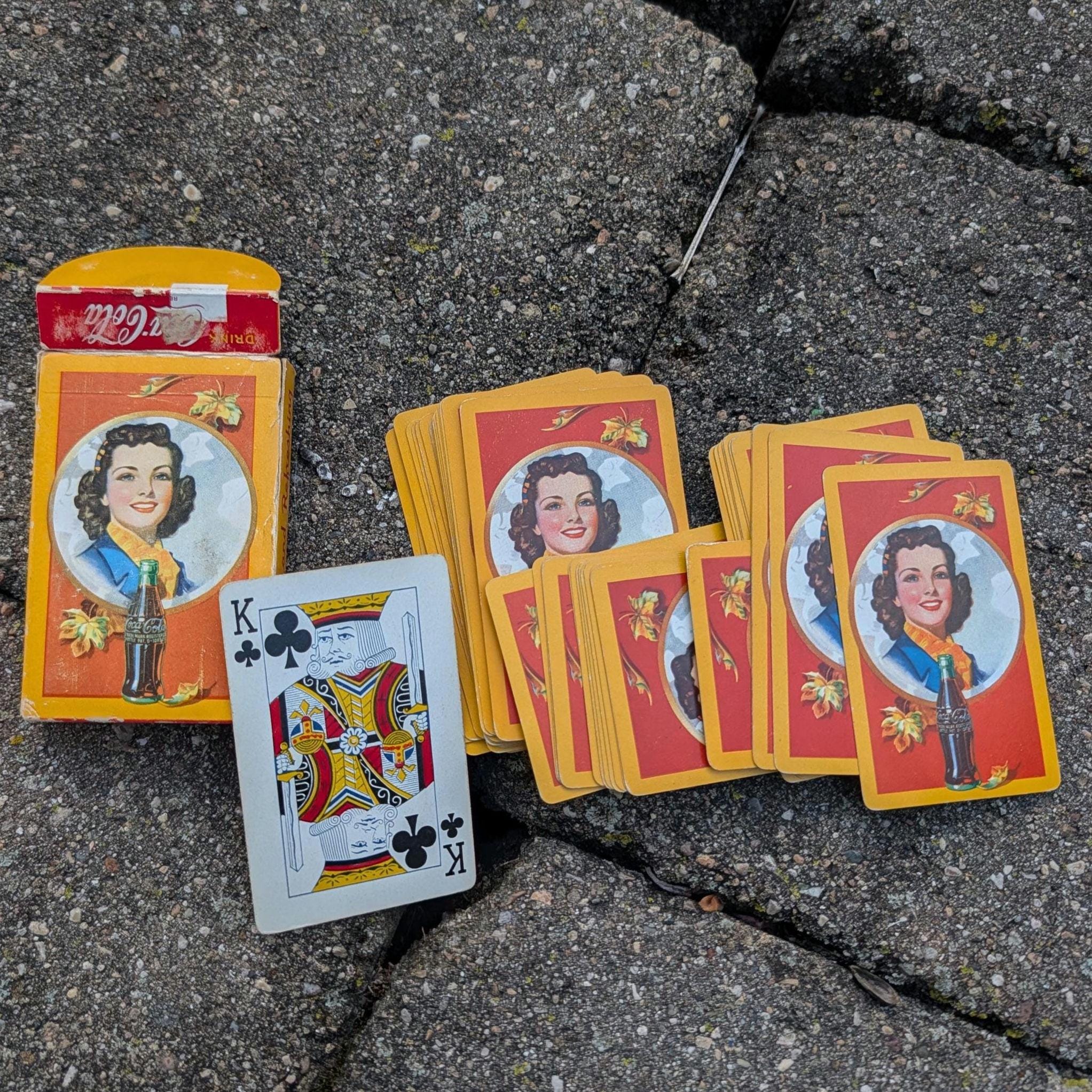 Coca Cola Playing Cards Rare - Etsy