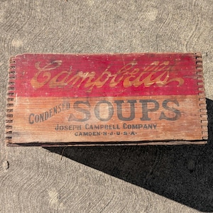 Campbells Soup Crate - Etsy