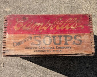 Antique Wooden Campbell's Soup Crate - Etsy
