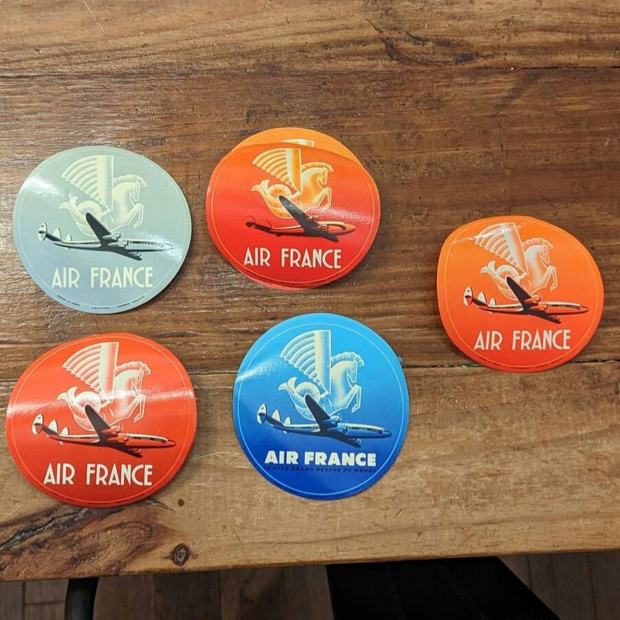 Air France Suitcase - Etsy