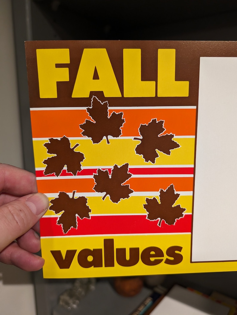 1980s 90s Fall Values Retail Store/ Grocery Store Display Price Sign ...