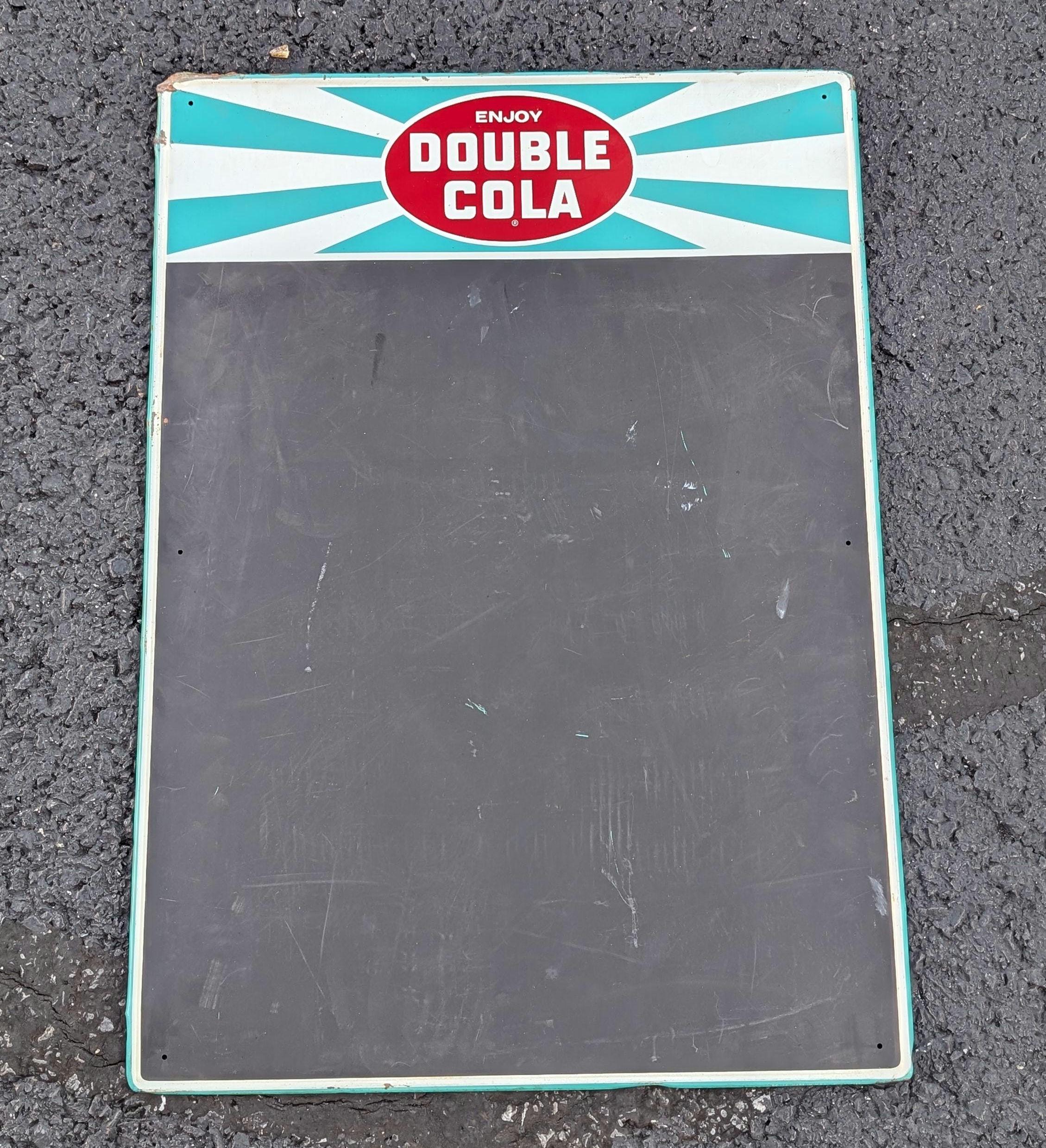 DOUBLE COLA アンティークサインボード DOUBLE COLA アンティークサインボード Vintage Double Cola