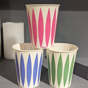 NOS 1960s Retro Dixie Waxed Paper Cup - Old & Original Ice Cream Soda ...