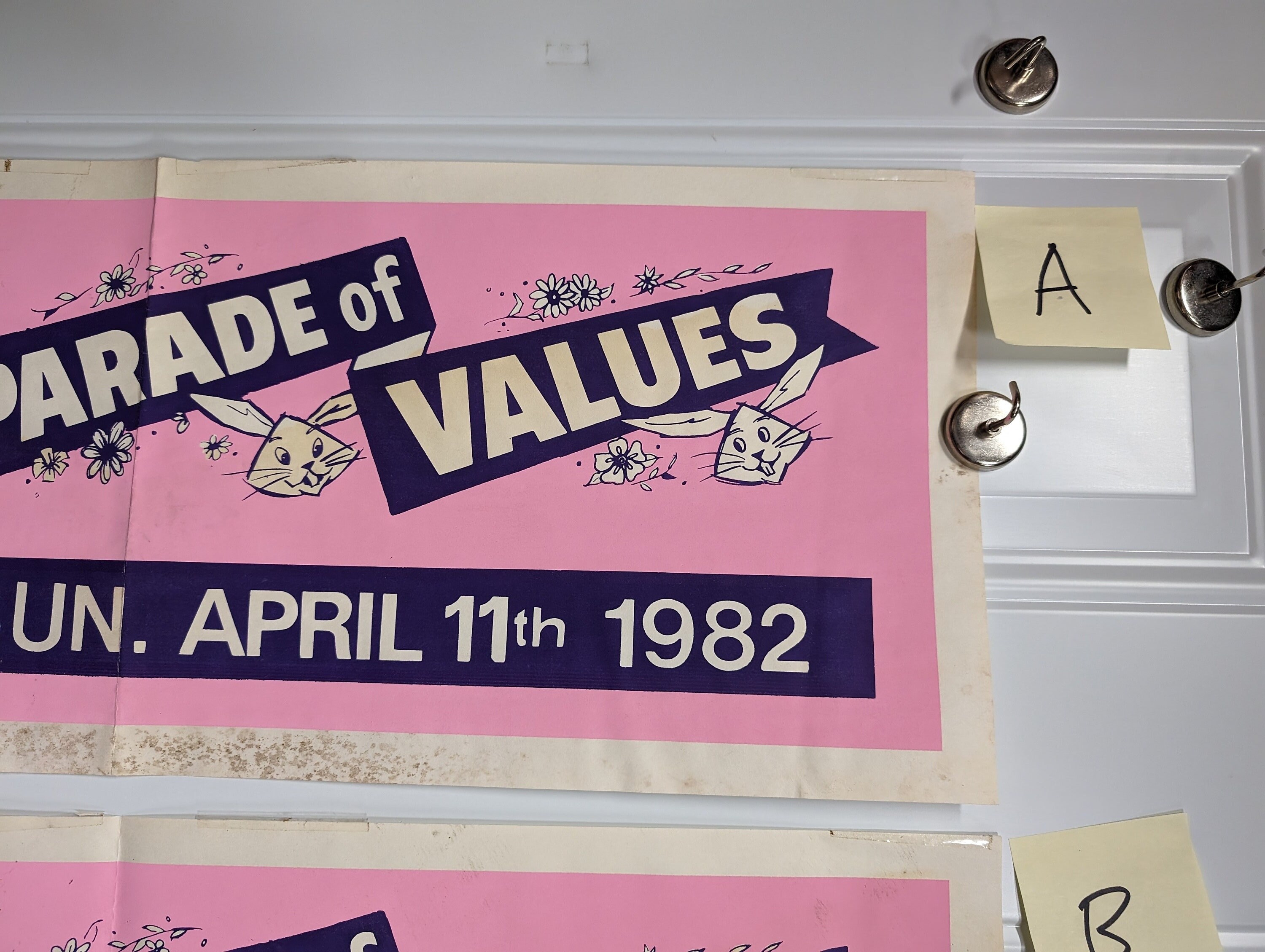 Values Parade Props Large 1982 VS Variety Store Parade of Values Display Original Grocery ...