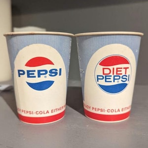NOS 1960&#39;s Pepsi Cola Diet Pepsi Cup - Dixie Brand - Old & Original 7 ounce cup