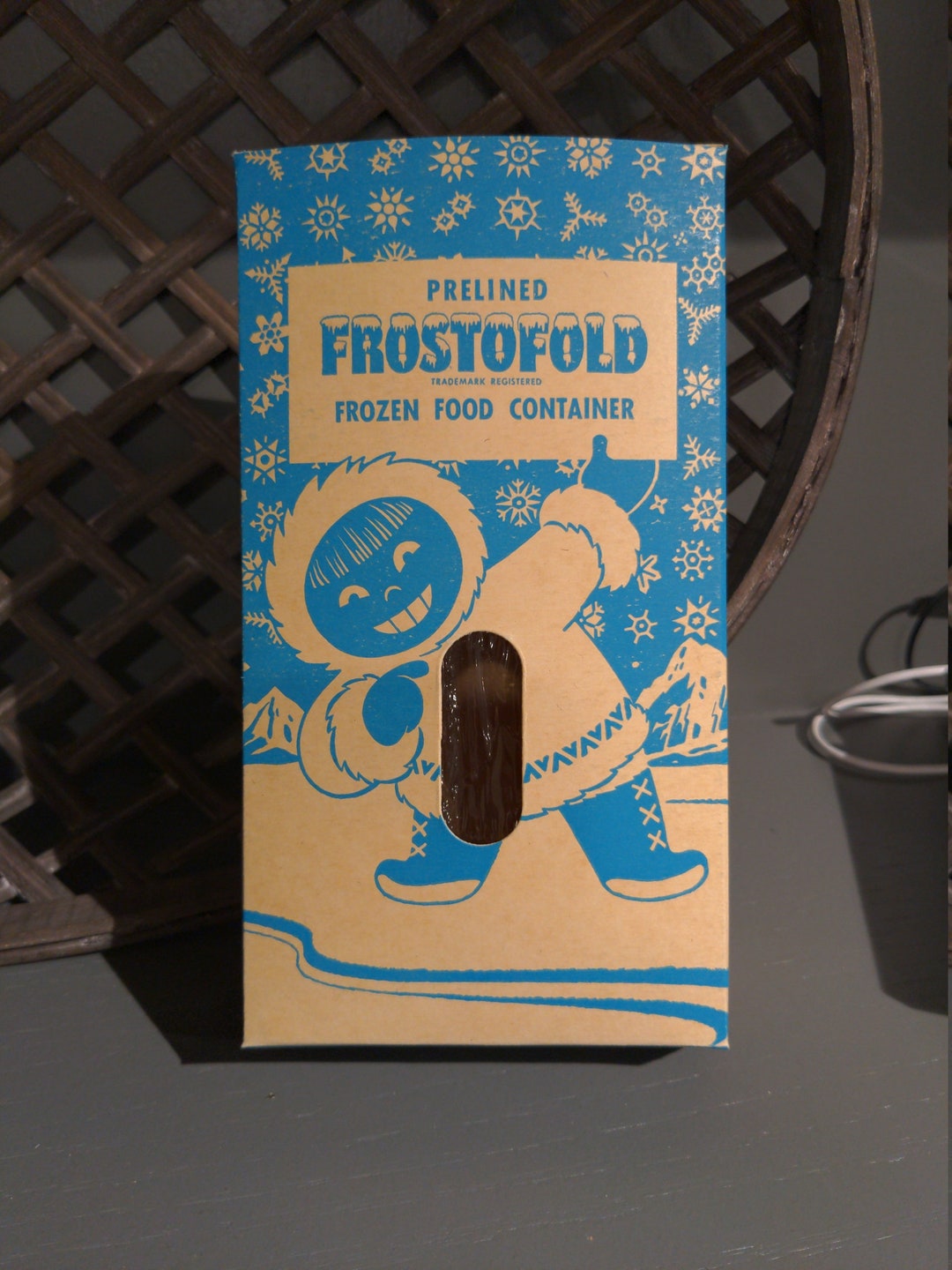 Eskimo Box Rey 1940's Eskimo Frostofold Freezer Box Frozen Food Canning Fruit Old ...